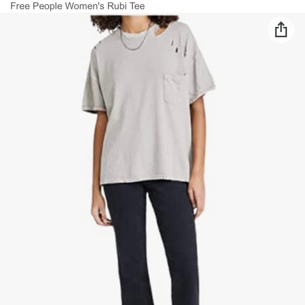 We The Free Women’s Rubi T Shirt. Size XS. Charcoal